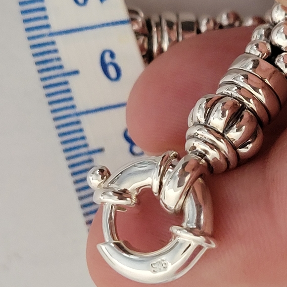 LAGOS Sterling Silver 7mm Caviar Rope Bracelet, size 7 - Picture 3 of 9